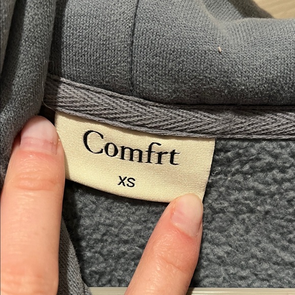 Women's Blue Zip-Up Hoodie - Picture 2 of 3